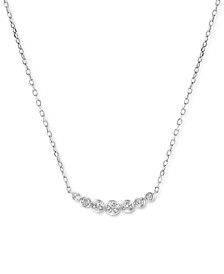 Diamond Graduated Collar Necklace (1/4 ct. t.w.) in 14k White or Yellow Gold, 16" + 2" extender