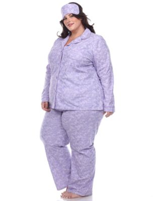 Plus Size Pajama Set, 3-Piece