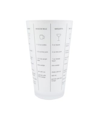 Recipe Shaker and Tools Mixology Set, 5 Pieces