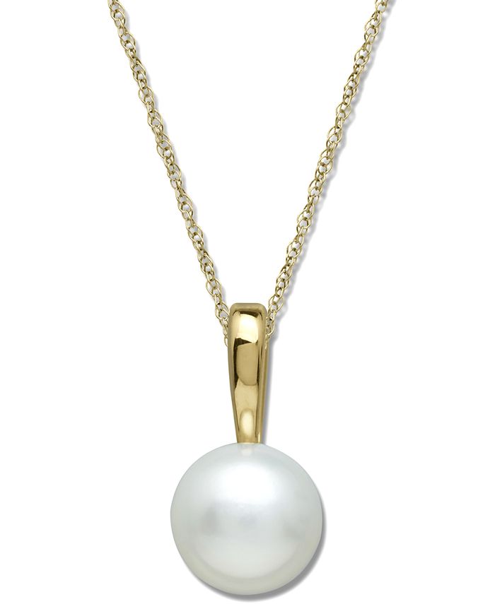 Macy's freshwater pearl necklace clearance