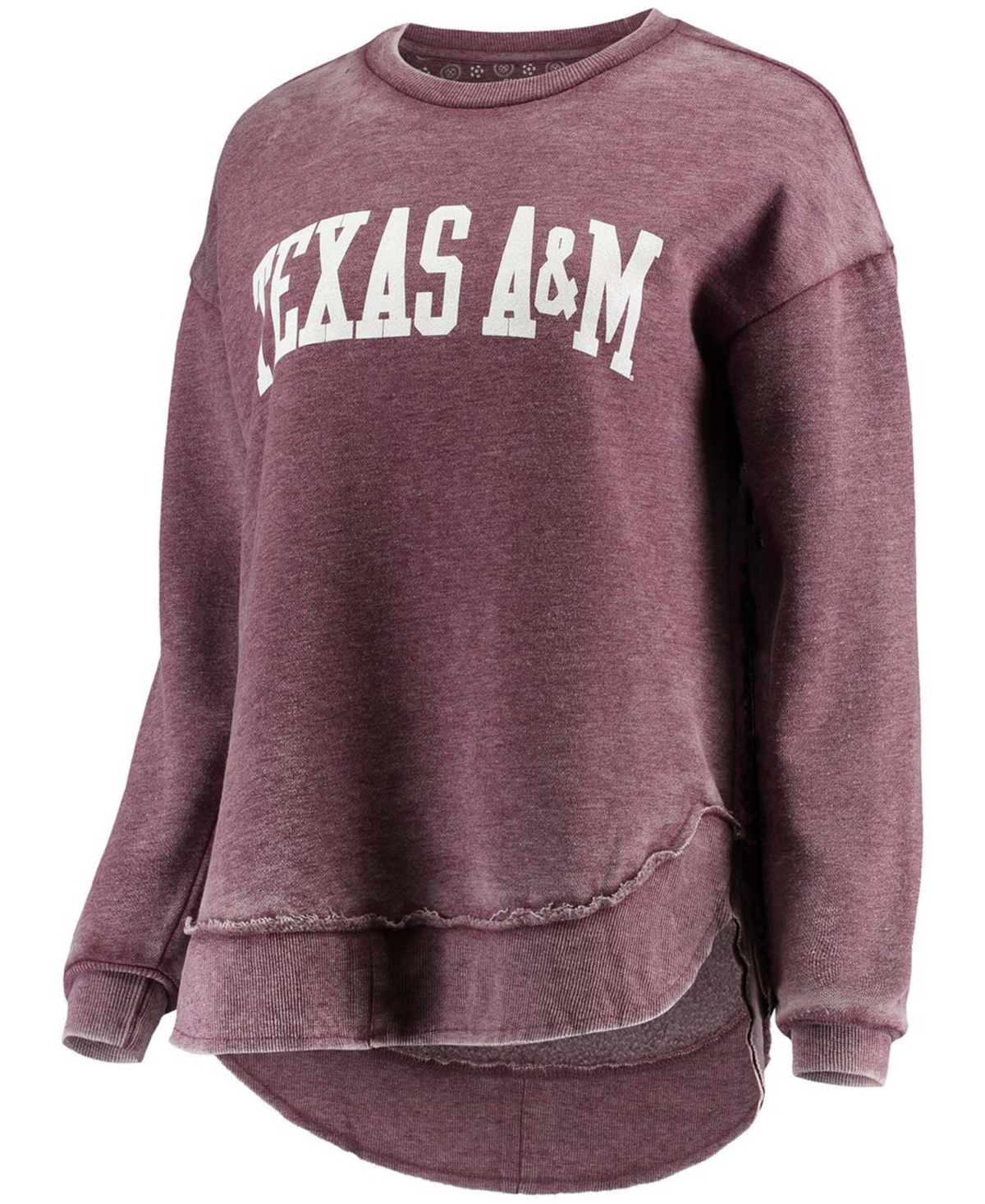 Women'sTexas A M Aggies Vintage-Like Wash Pullover Sweatshirt - Maroon