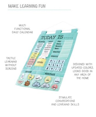 Toddler Children's Learning Calendar, Teal