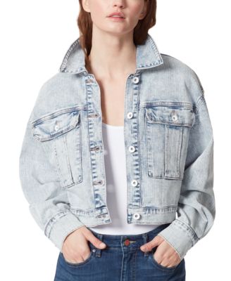 Frayed Denim Pleated Cropped Denim 