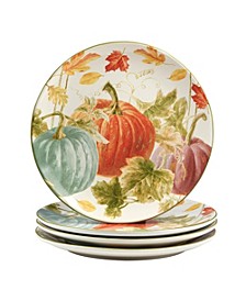 Autumn Harvest Dinner Plate, Set of 4