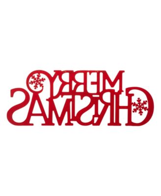 Metal Merry Christmas Wall Decor, 24"