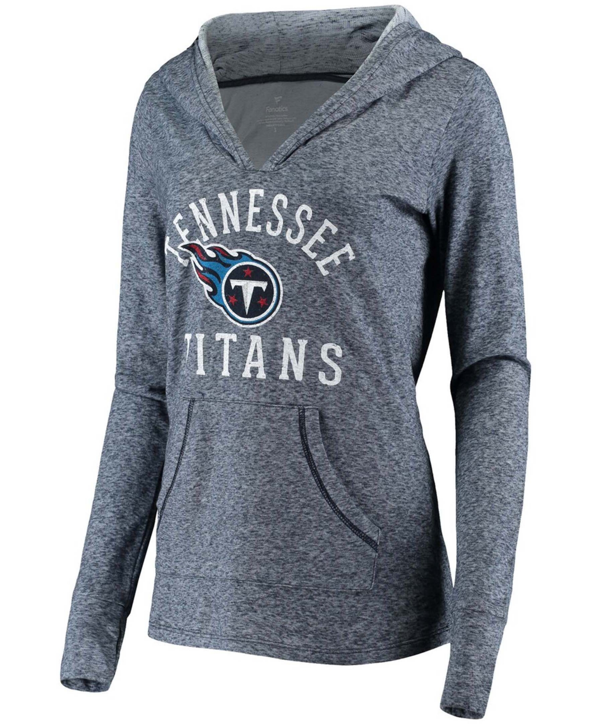 Women'sTennessee Titans Doubleface Slub Pullover Hoodie - Navy