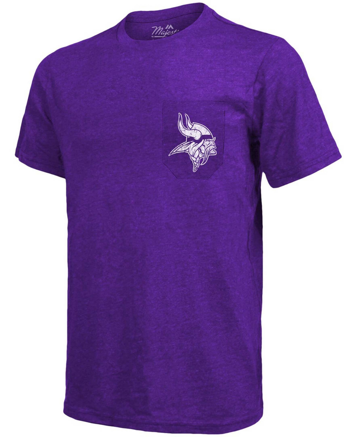 Minnesota Vikings Tri-Blend Pocket T-shirt - Heathered- Purple