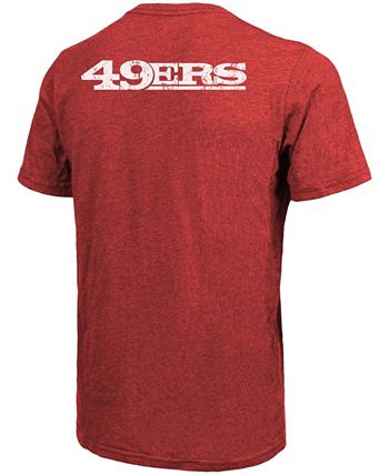 Majestic San Francisco 49Ers Tri-Blend Pocket T-shirt - Scarlet - Macy's