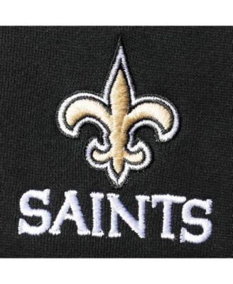 Men's Black New Orleans Saints Craftsman Thermal Lined Full-Zip Hoodie