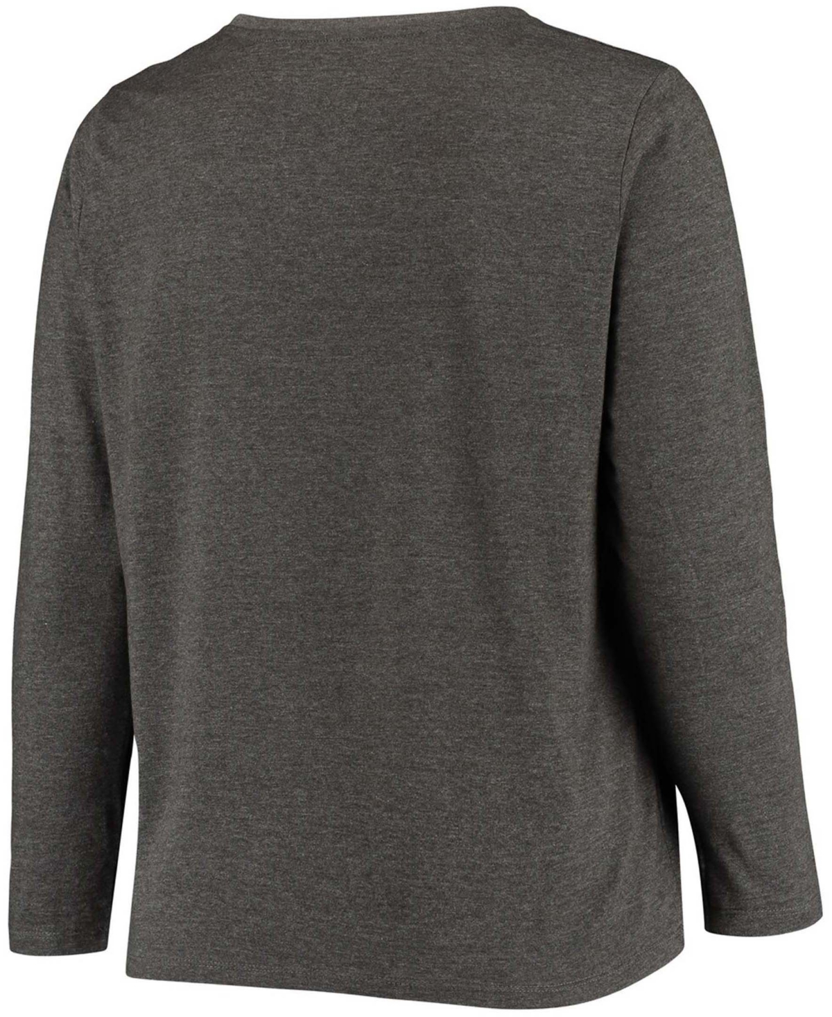 Women's Plus SizeCleveland Browns Primary Logo Long Sleeve T-shirt - Charcoal