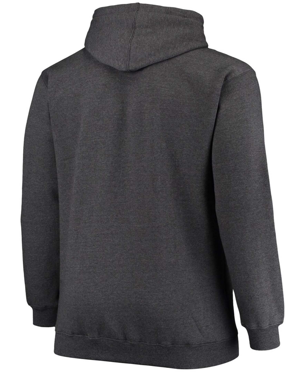 Fanatics Men's Big And Tall Heathered Charcoal New England Patriots Practice Pullover Hoodie In Heather Charcoal
