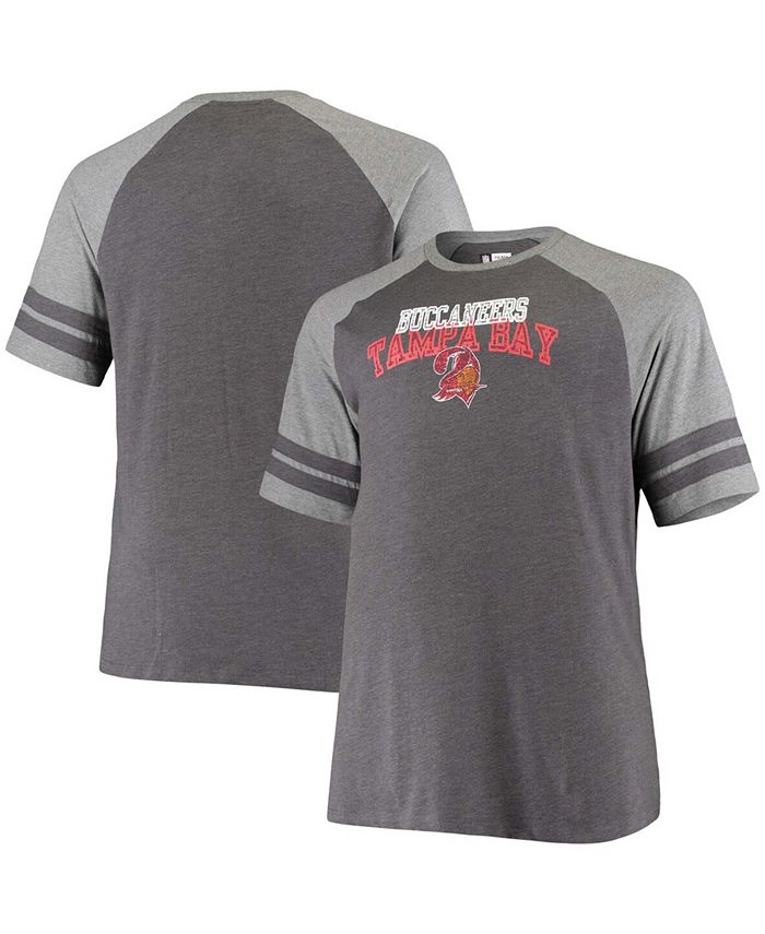 Fanatics Men's Big and Tall Black, Heathered Gray Tampa Bay