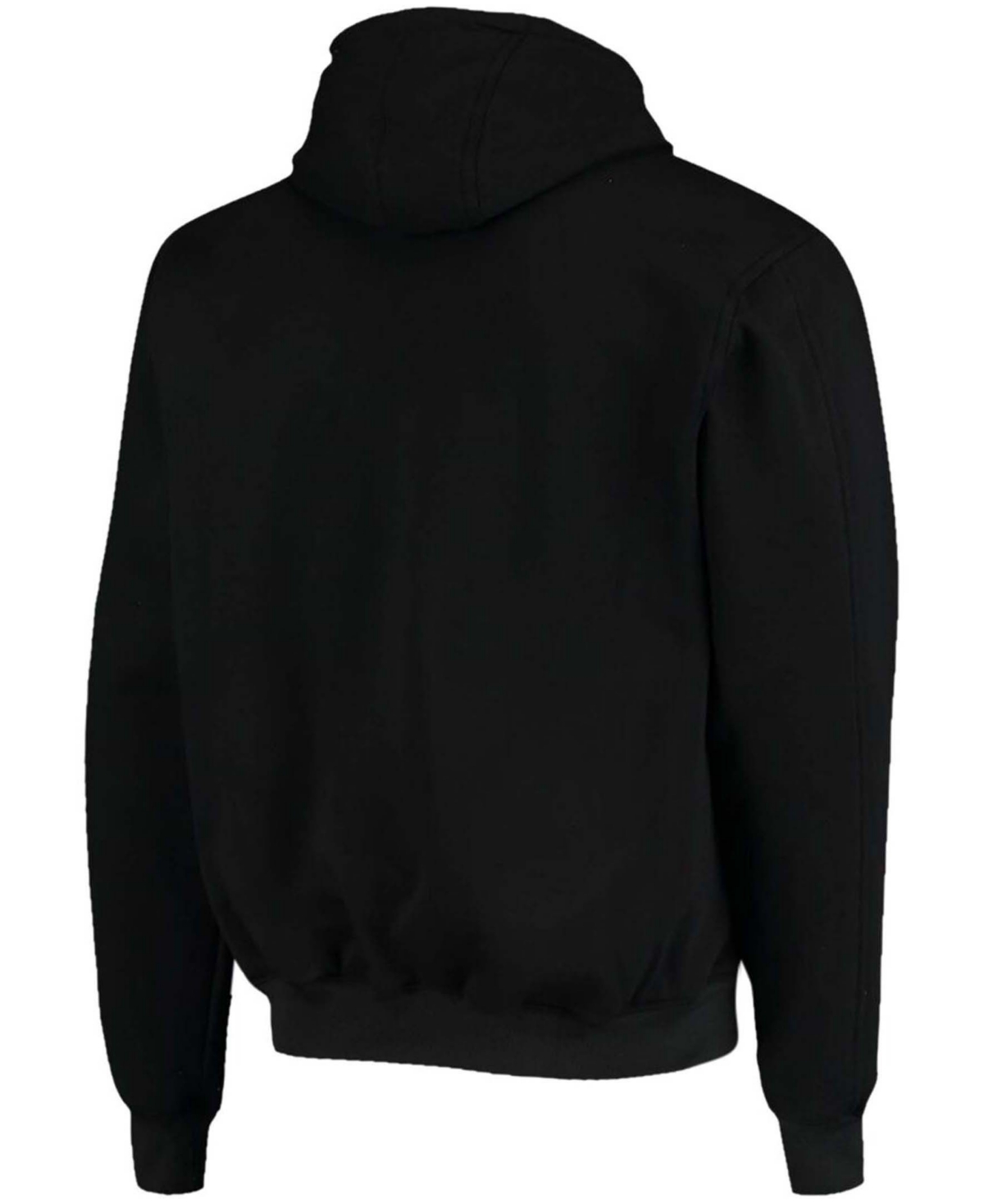DUNBROOKE MEN'S BLACK JACKSONVILLE JAGUARS CRAFTSMAN THERMAL LINED FULL-ZIP HOODIE 