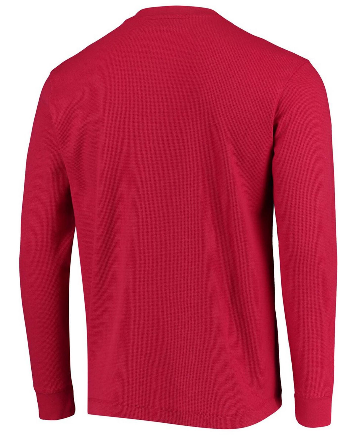 Мужская футболка Dunbrooke Red Kansas City Chiefs Maverick Thermal Henley Long Sleeve — фото 3