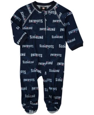 Infant Boys and Girls Navy Blue New England Patriots Piped Raglan Full ...