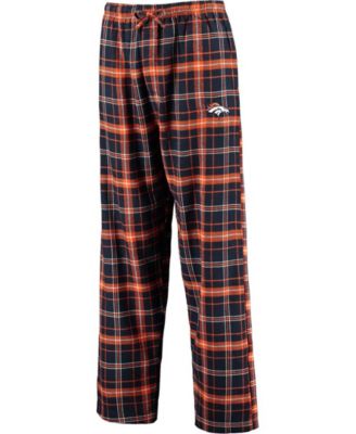 Concepts Sport Men's Denver Broncos Ultimate Navy Flannel Pants