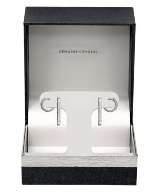 Silver Plated, Gold Plated or Rose Gold Plated 2pc Hoop and Post Hoop Earrings Set