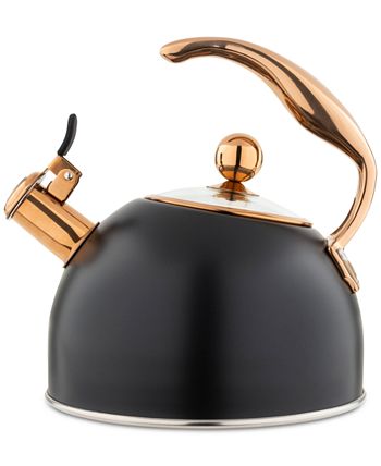 Viking Stainless Steel 2.6-Qt. Copper Tea Kettle with Copper Handle - Macy's