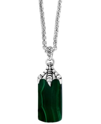 malachite necklace mens