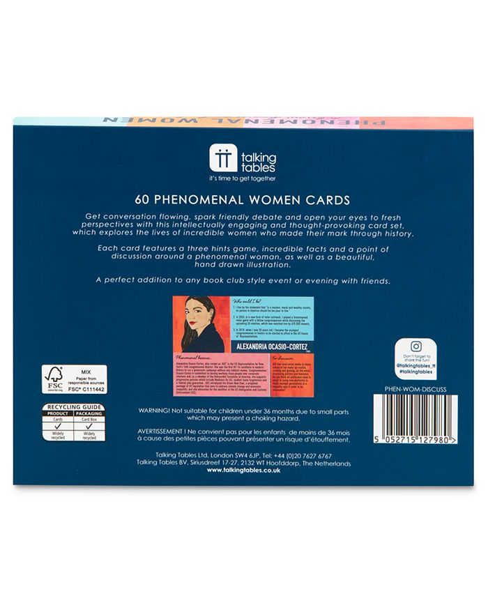 Talking Tables Phenomenal Women Discussion Card Game Macy's