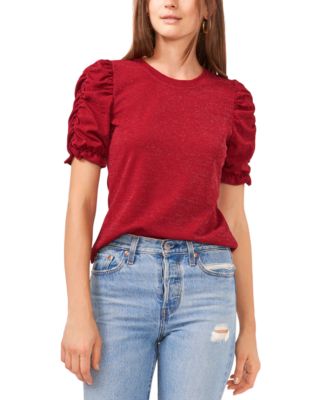 1.STATE - Ruffled Short-Sleeve Top