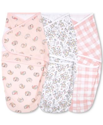 aden by aden + anais - Baby Boys & Girls 3-Pk. Cotton Disney Princesses Wrap Swaddles