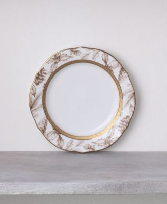 Charlotta Gold Set of 4 Holiday Harvest Accent Plates, 9"