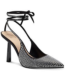 Sandaze Ankle-Tie Pointed Pumps, Created for Macy's
