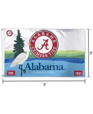 Multi Alabama Crimson Tide Alabama State License Plate One-Sided 3' x 5' Flag