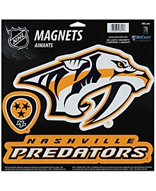 Multi Nashville Predators 11" x 11" Vinyl Magnet Set, Pack of 3