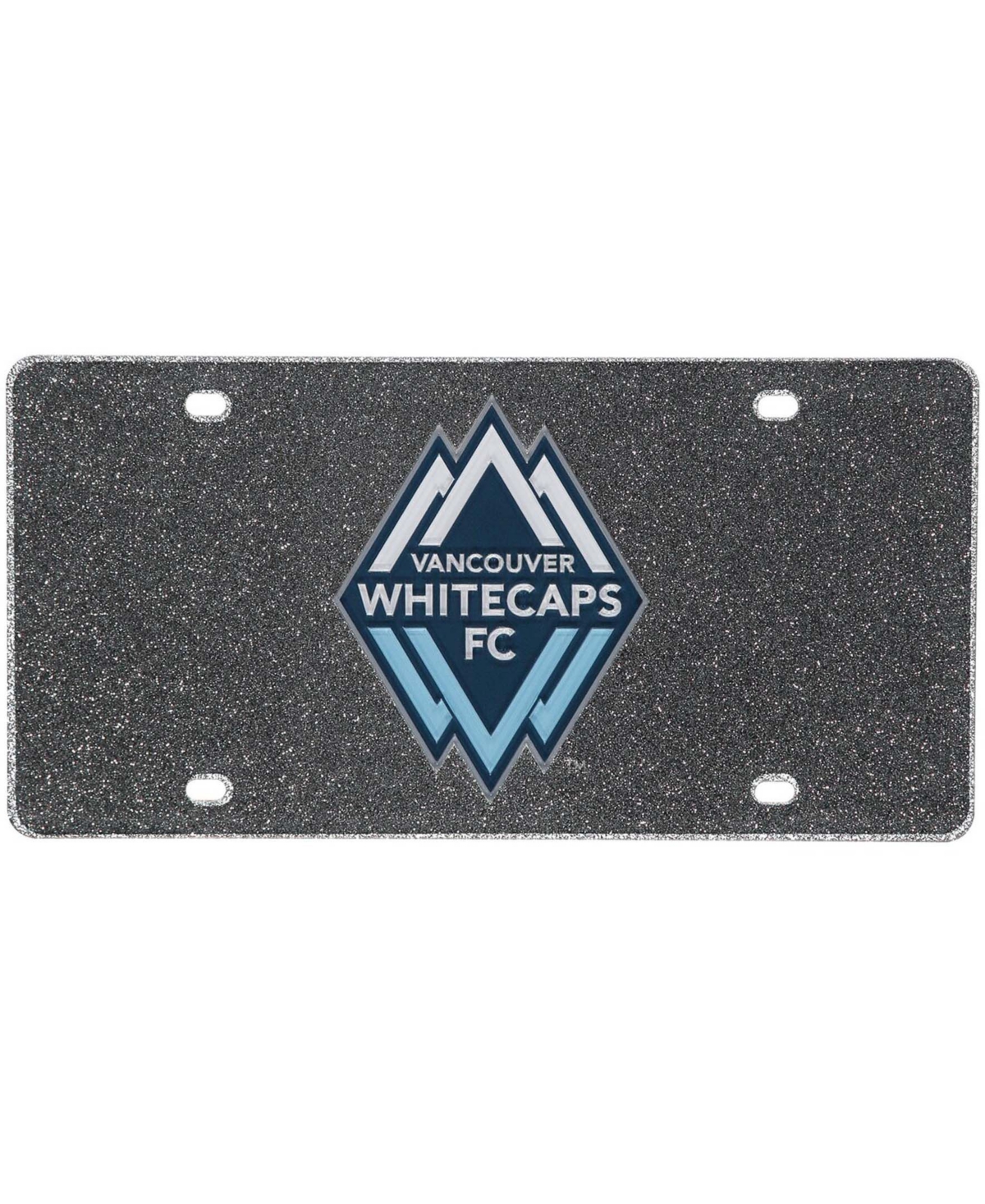 Multi Vancouver Whitecaps Fc Acrylic Glitter License Plate - Multi