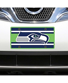 Multi Seattle Seahawks Super Stripe Acrylic Cut License Plate