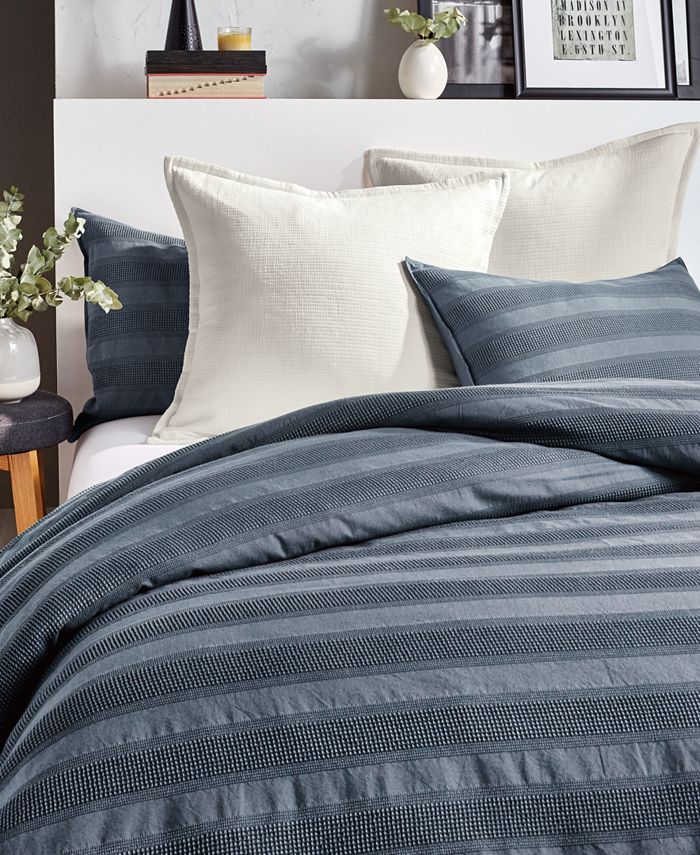 DKNY Avenue Stripe 3 Piece Comforter Set, Full/Queen Macy's
