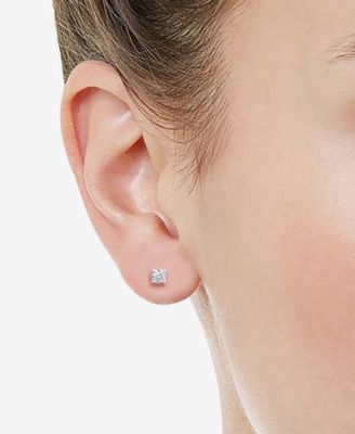 2-Pc. Set Diamond Solitaire Pendant Necklace & Matching Stud Earrings (5/8 ct. t.w.) in 14k Gold