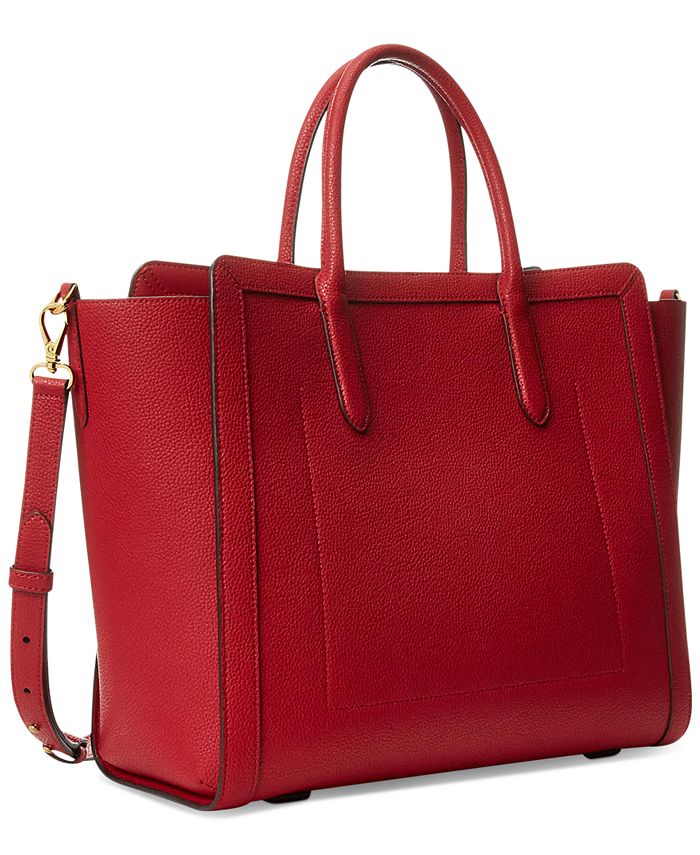Lauren Ralph Lauren Medium Tyler Tote In Leather & Reviews - Handbags ...