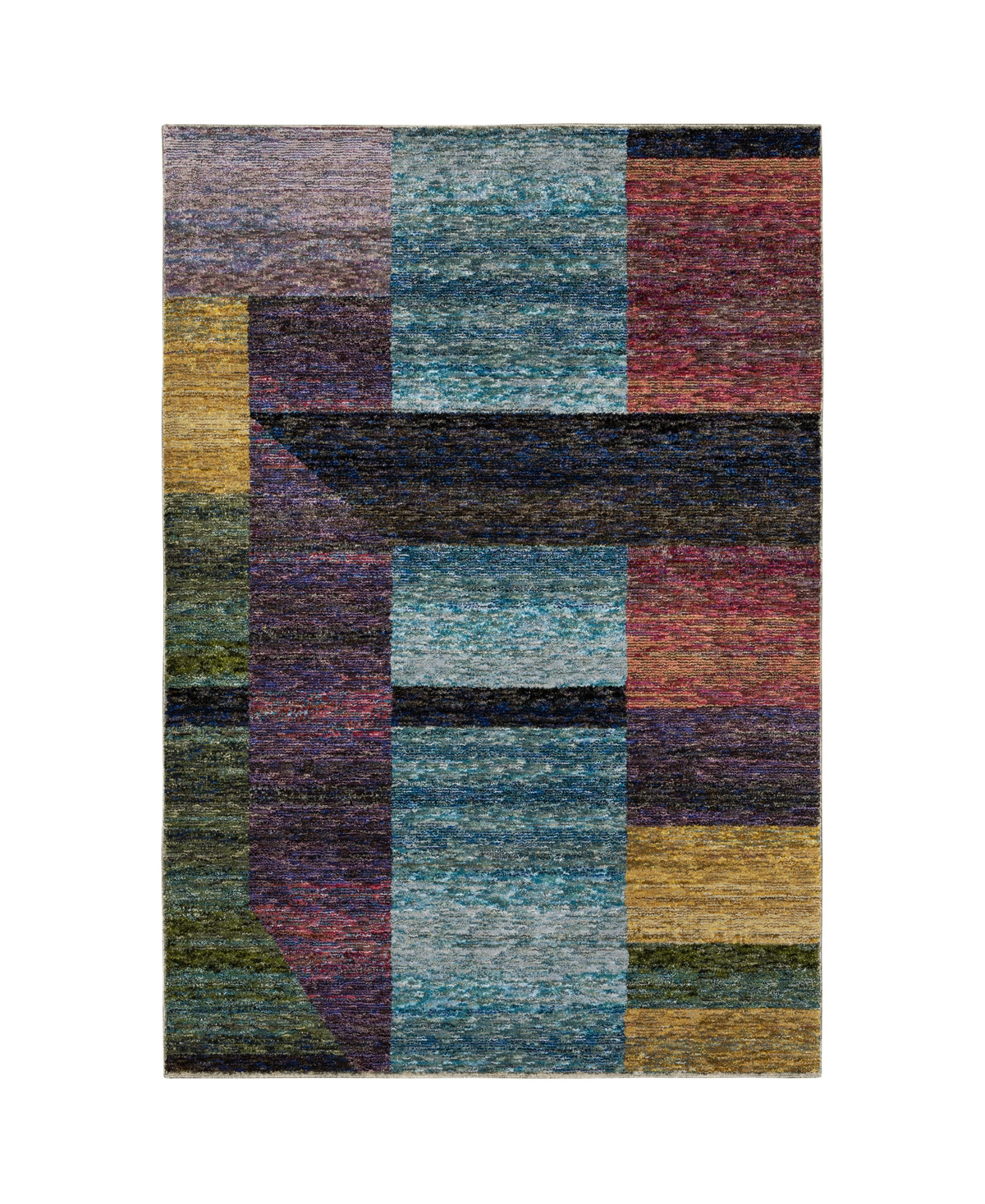 Jhb Design Deco PZZ04 6'7in x 9'6in Area Rug - Multi