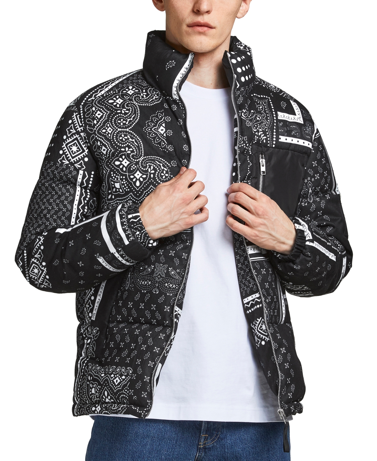 Bandana print discount jacket mens