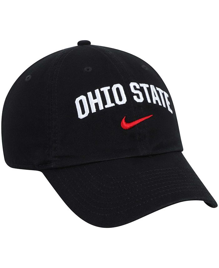Nike Men's Black Ohio State Buckeyes Heritage 86 Arch Adjustable ...