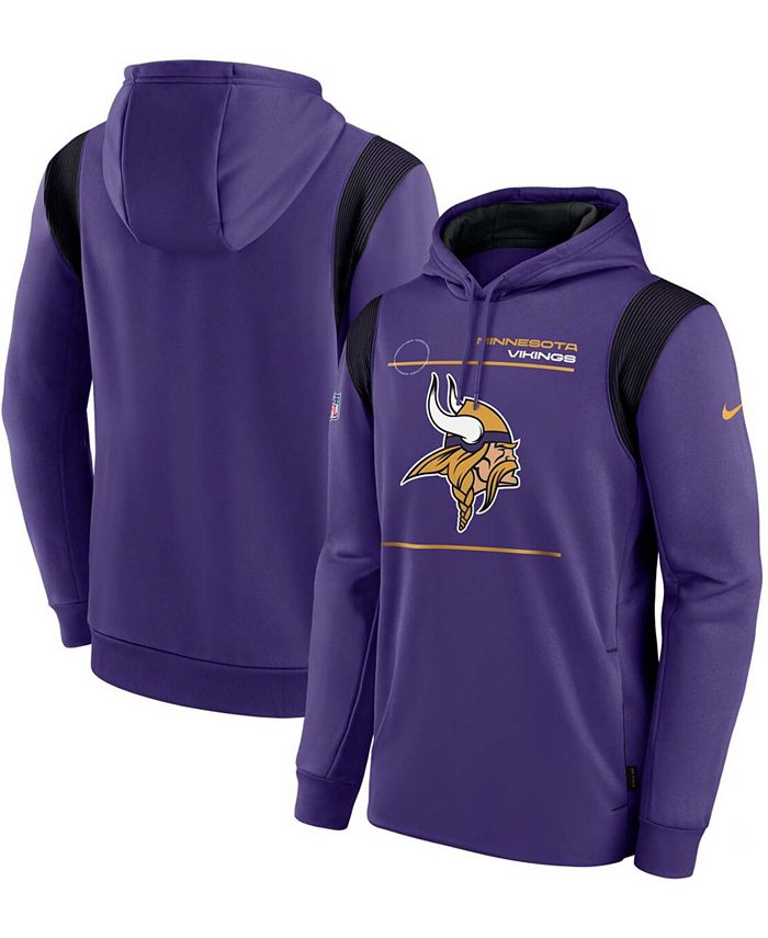 Nike Men's Minnesota Vikings Sideline Logo Performance Pullover Hoodie -  Macy's