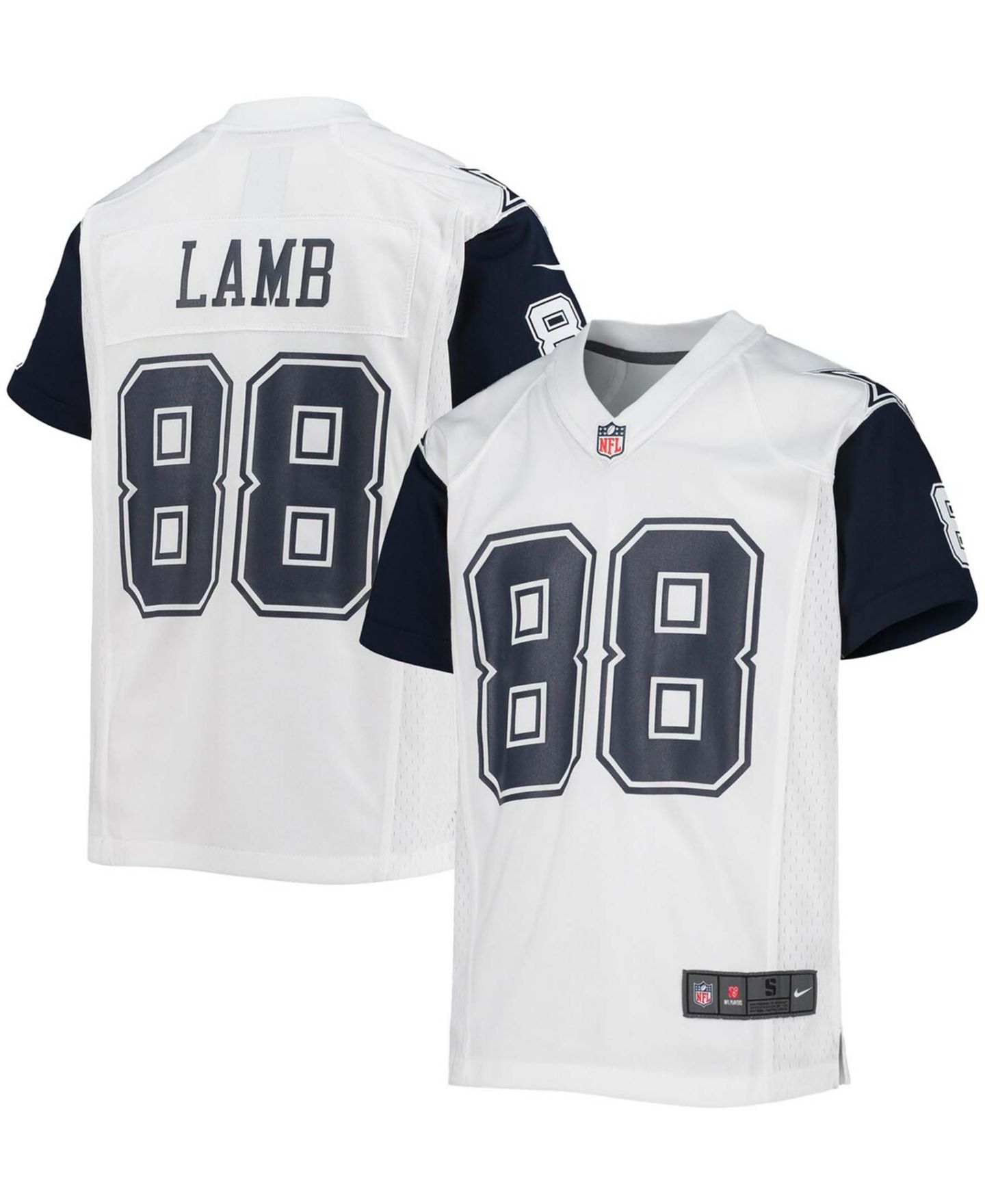 Детская игровая джерси Nike CeeDee Lamb Dallas Cowboys Alternate, цвет: Белый — фото 1