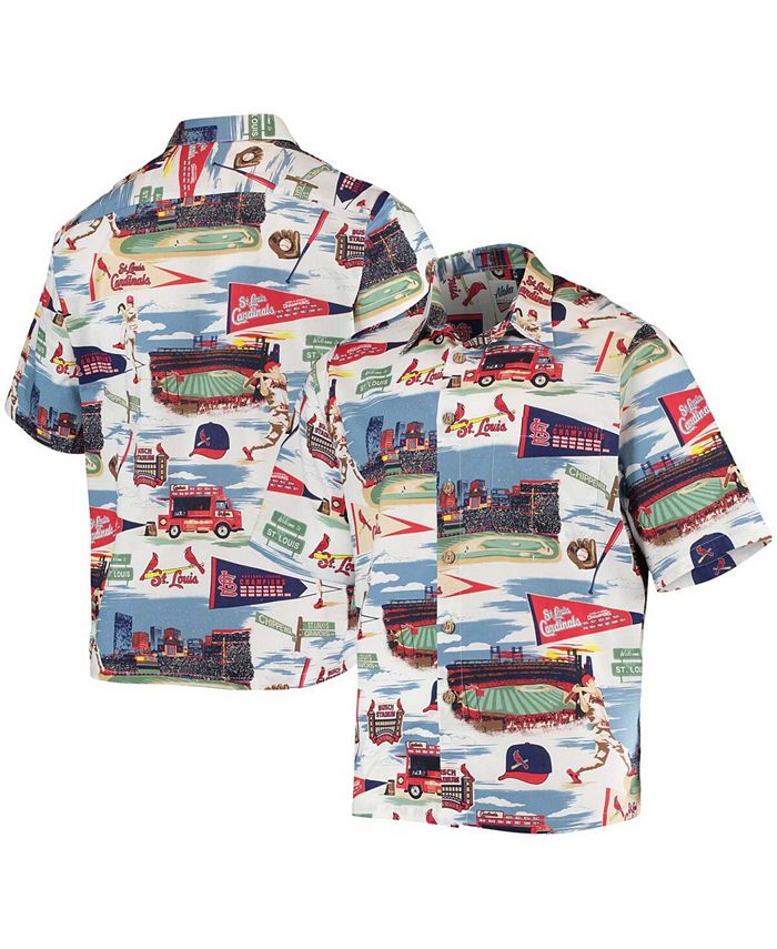 Men's Reyn Spooner White Boston Red Sox Scenic Button-Up Shirt