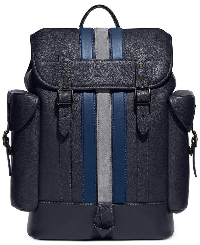 Coach stripe backpack online