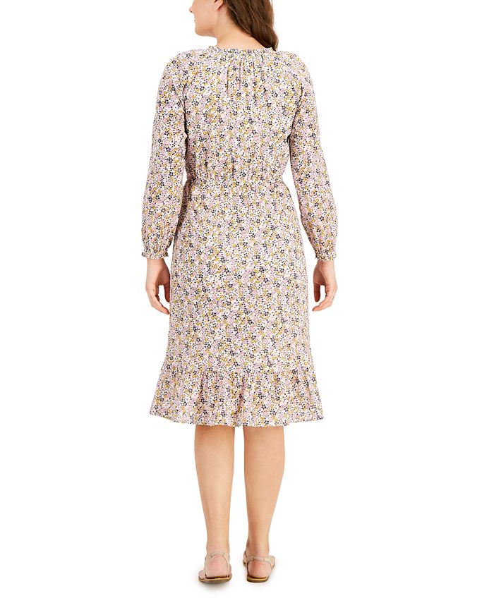 Style & Co Cotton Floral-Print Dress, Created for Macy's & Reviews ...