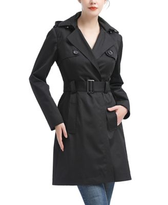 kimi + kai Women's Angie Water Resistant Hooded Trench Coat - Macy's