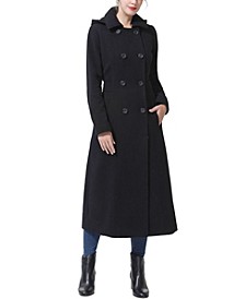 Women's Laila Long Hooded Wool Walking Coat
