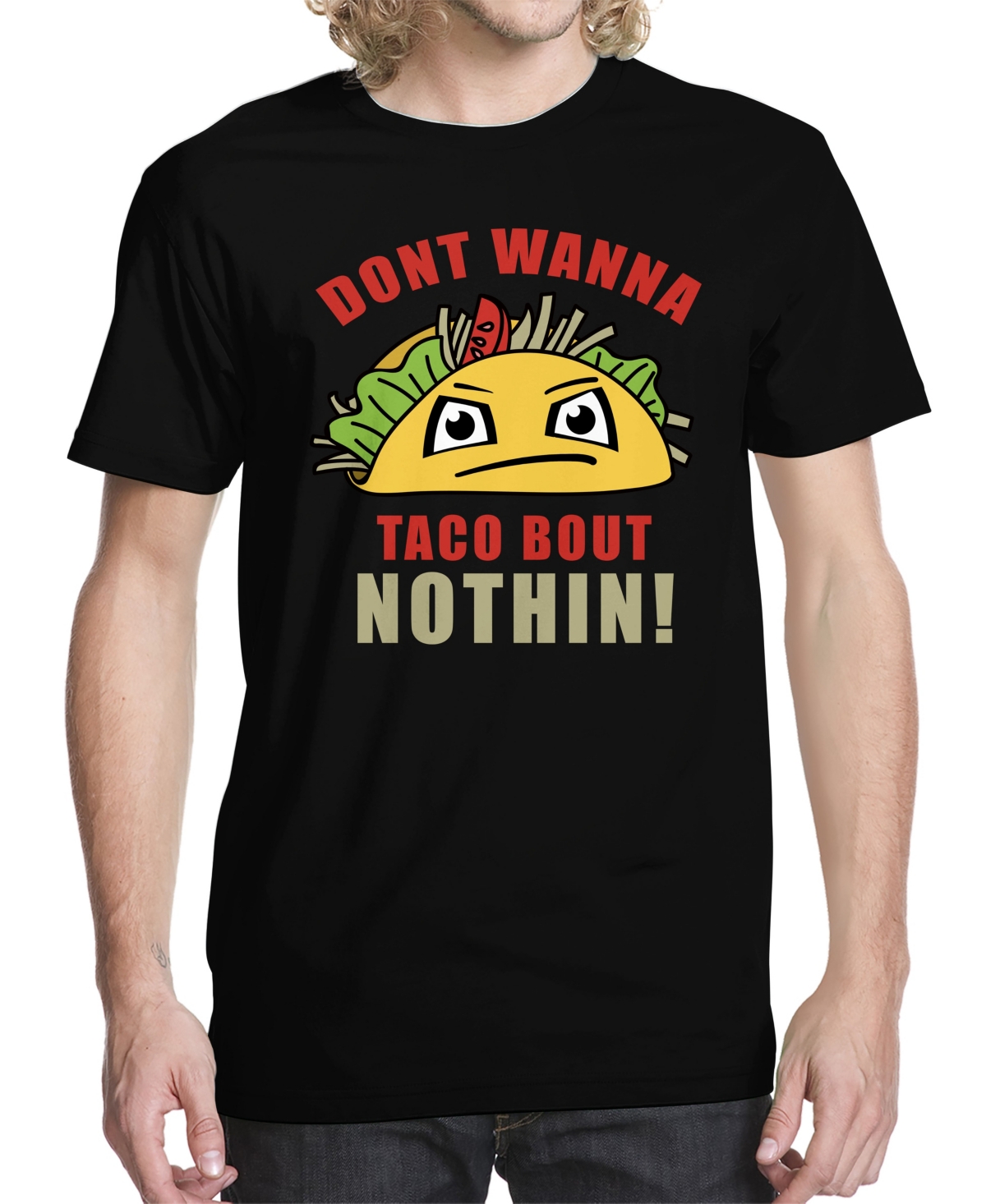 Men's Taco Bout Nothing Graphic T-shirt - Black