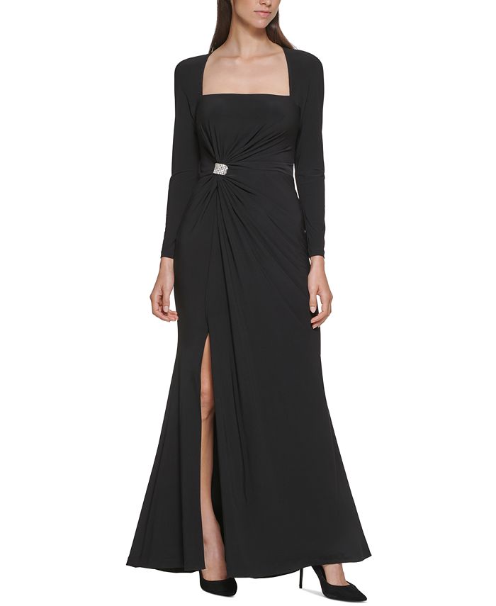 Vince Camuto Square-Neck Gown - Macy's