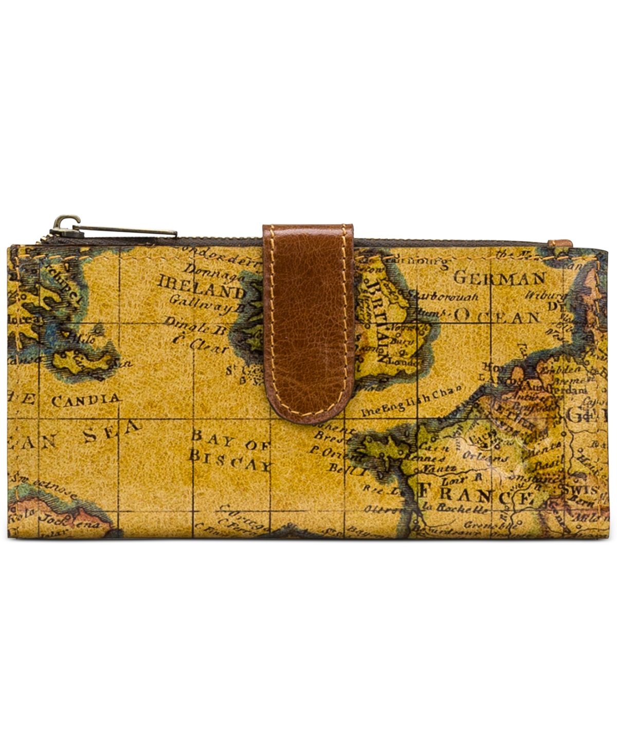 Patricia Nash Nazari Leather Wallet In European Map