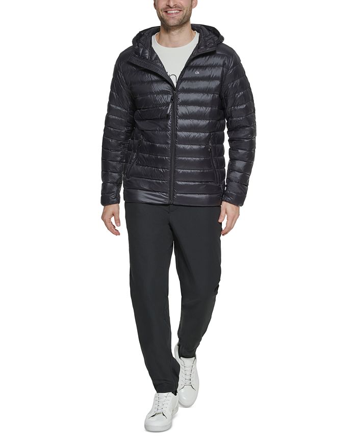 Calvin Klein Men's Hooded Packable Down Jacket, Created for Macy's