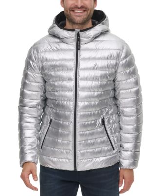 calvin klein mens silver jacket